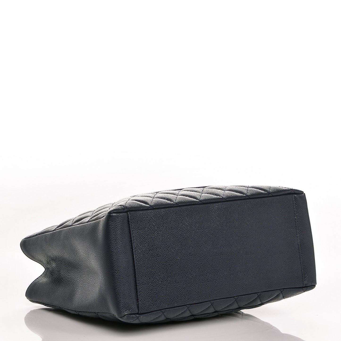 Caviar Quilted Grand Shopping Tote GST Dark Navy Blue