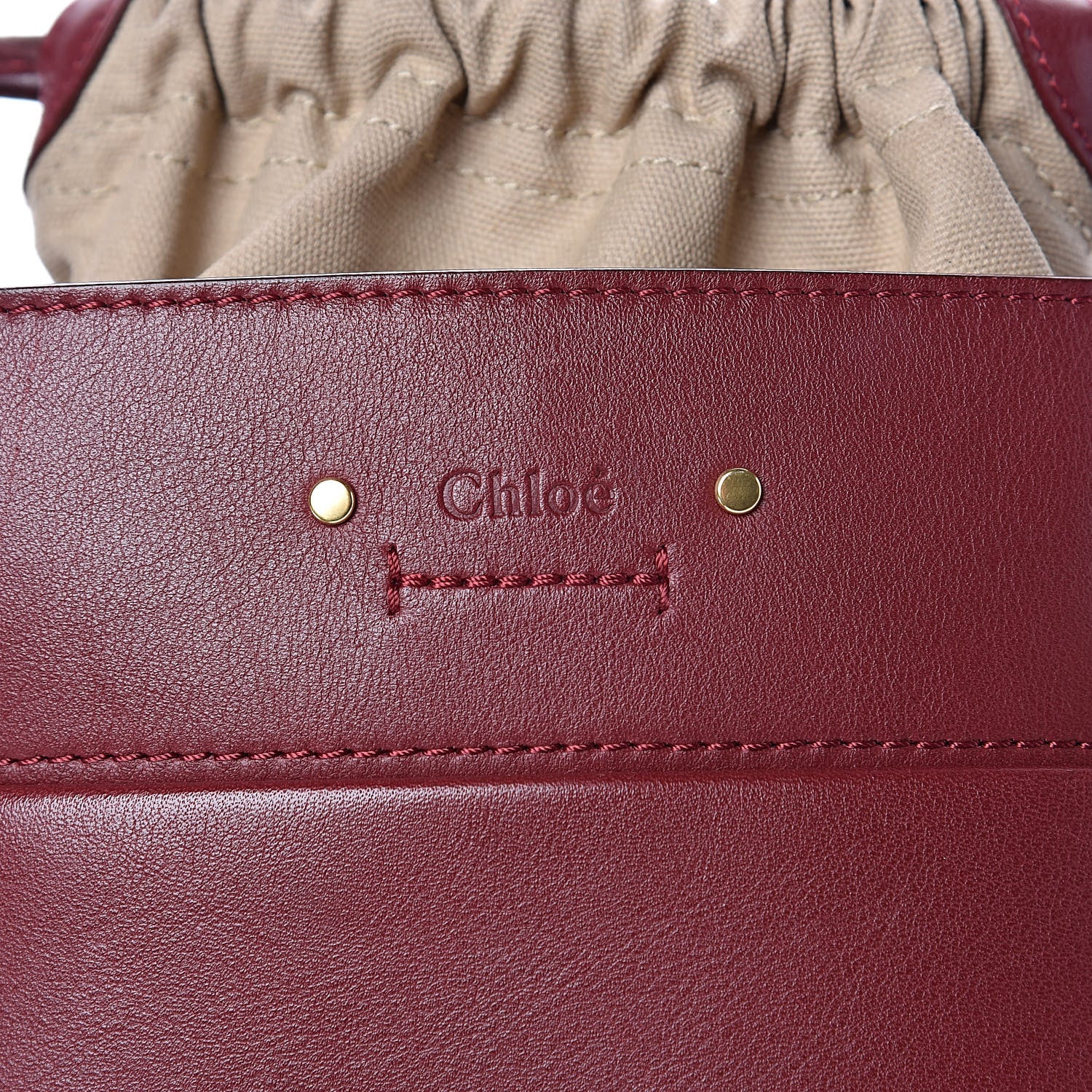 Chloe Smooth Calfskin Mini Roy Bucket Bag Plum Purple 10 of 12