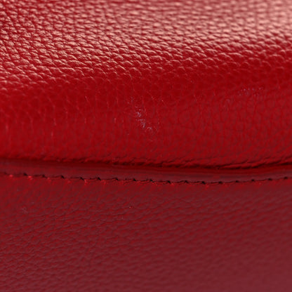 Balenciaga Grained Calfskin Neo Classic Gold Hardware Nano City Crossbody Medium Red 15 of 15