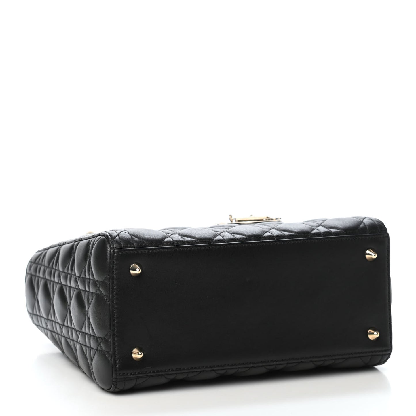 Lambskin Cannage Medium Lady Dior Black