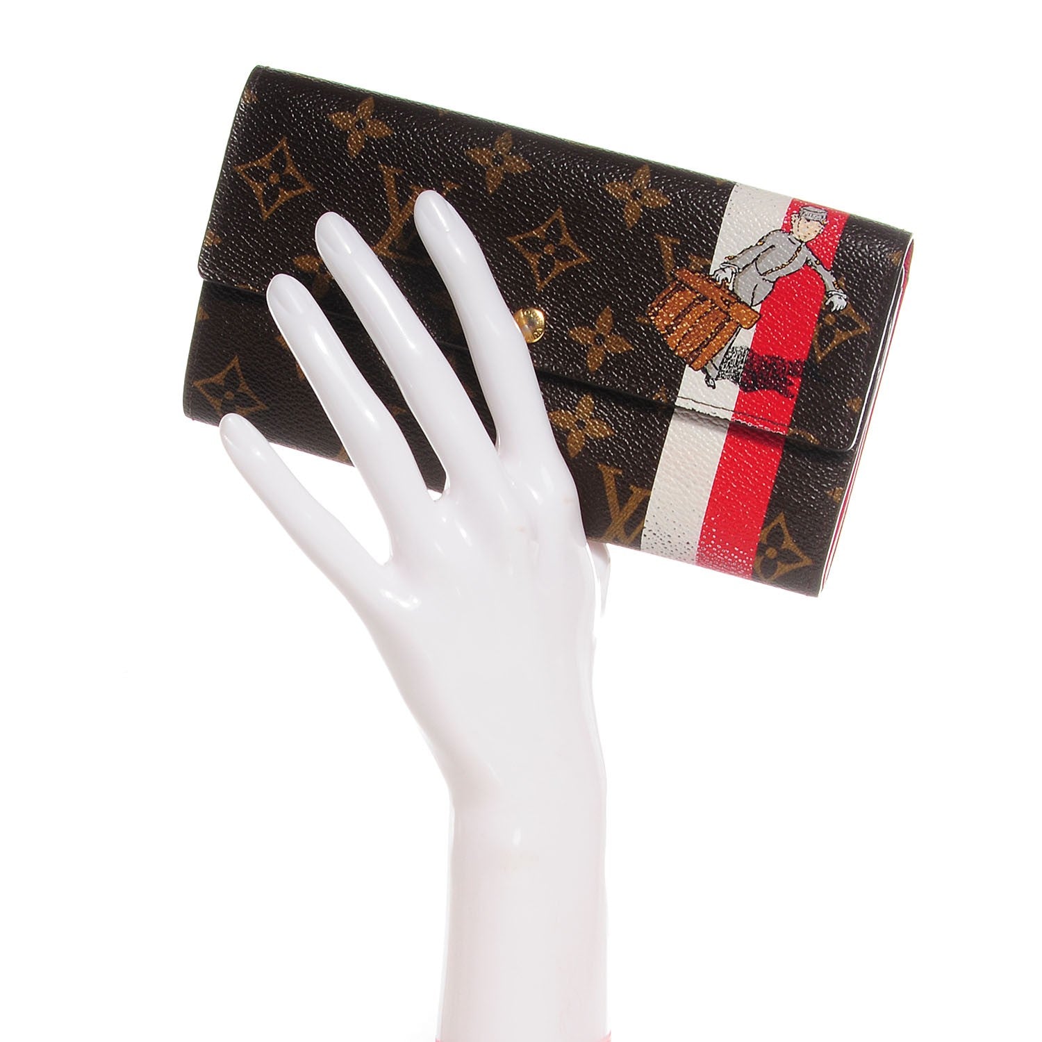 Louis Vuitton Monogram Groom Sarah Wallet 2 of 7