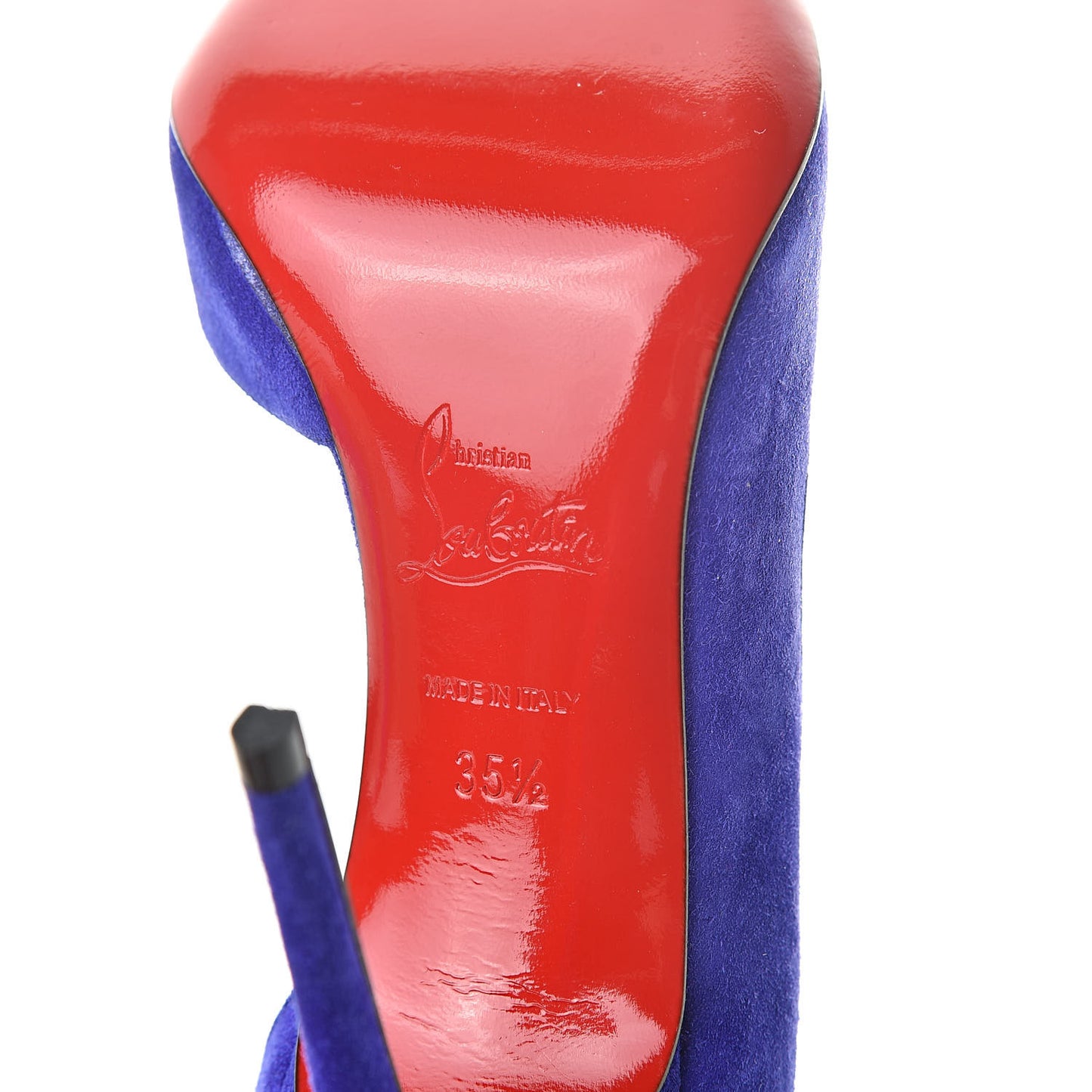 Veau Velour Iriza 100 Pumps 35.5 Purple Pop