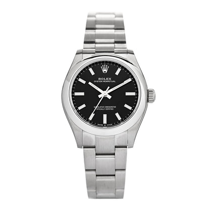 Rolex Stainless Steel 31mm Oyster Perpetual Watch Bright Black 277200 1 of 5