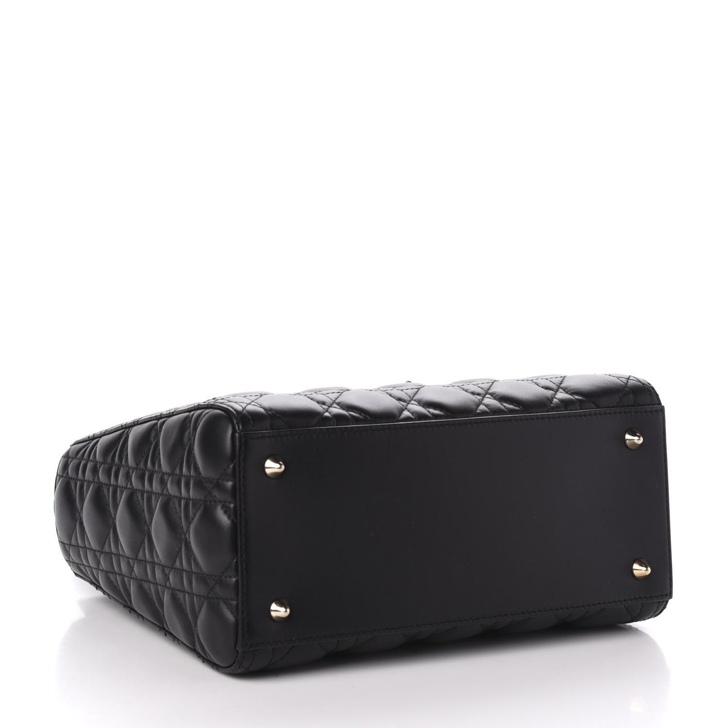 Lambskin Cannage Medium Lady Dior Black
