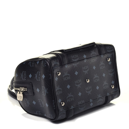 MCM Visetos Small Boston Bag Black 6 of 17