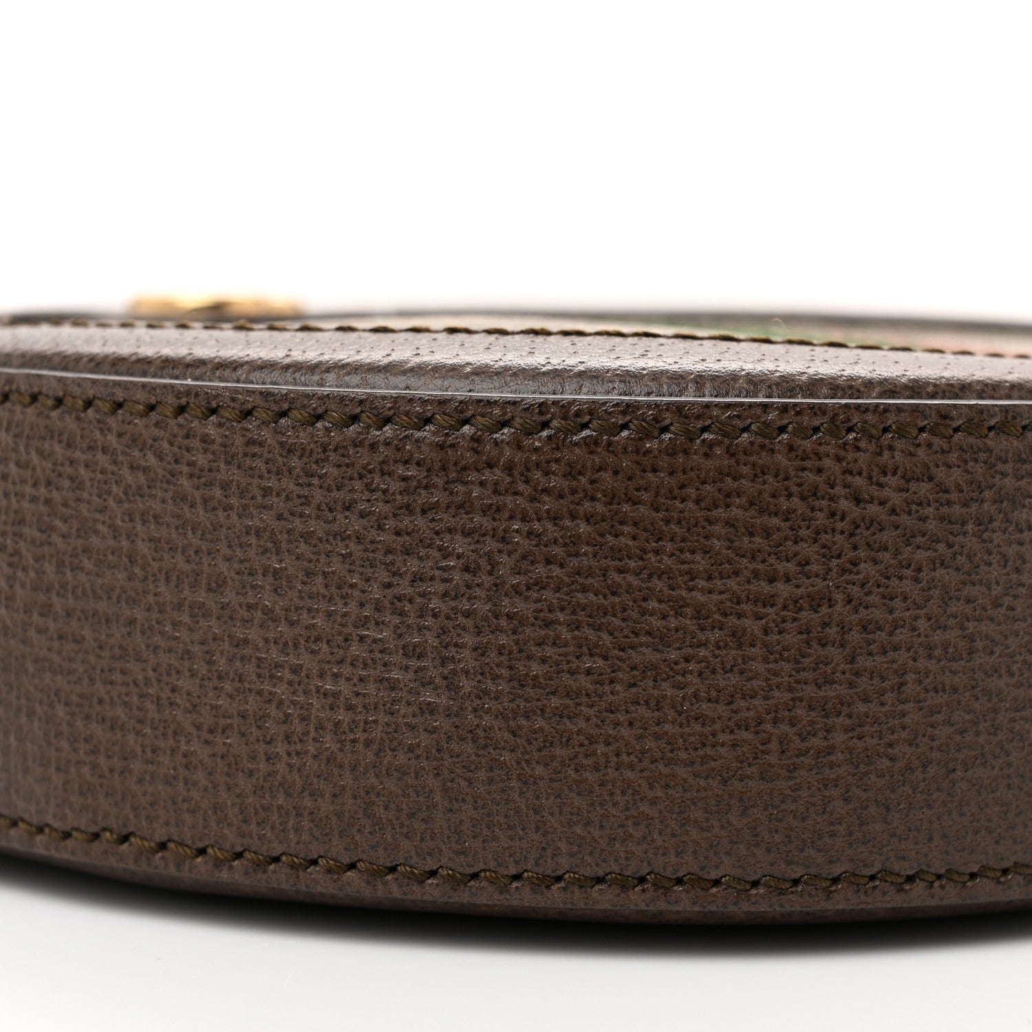 Gucci GG Supreme Monogram Web Mini Ophidia Round Shoulder Bag Brown 9 of 10