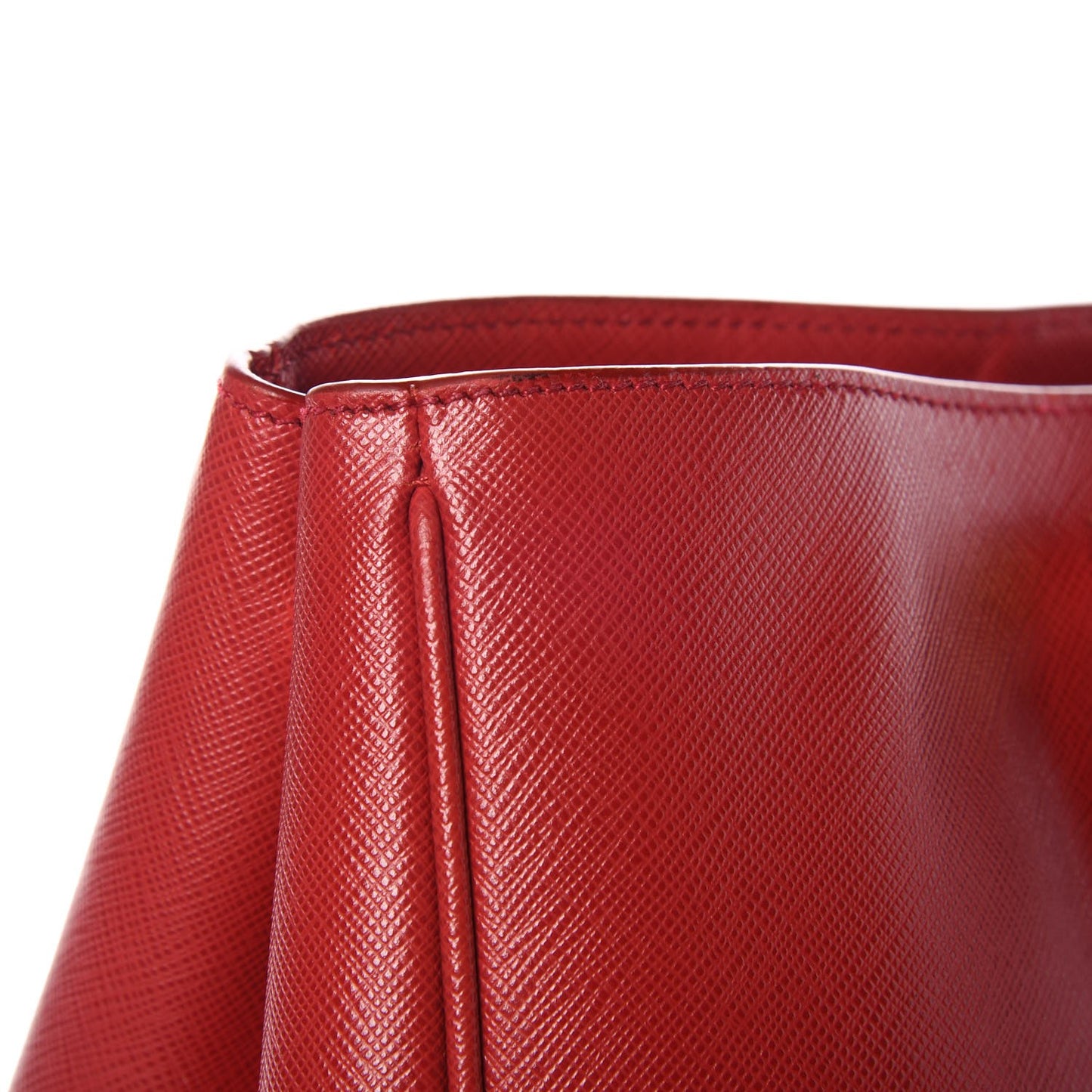 Saffiano Lux Large Tote Rosso