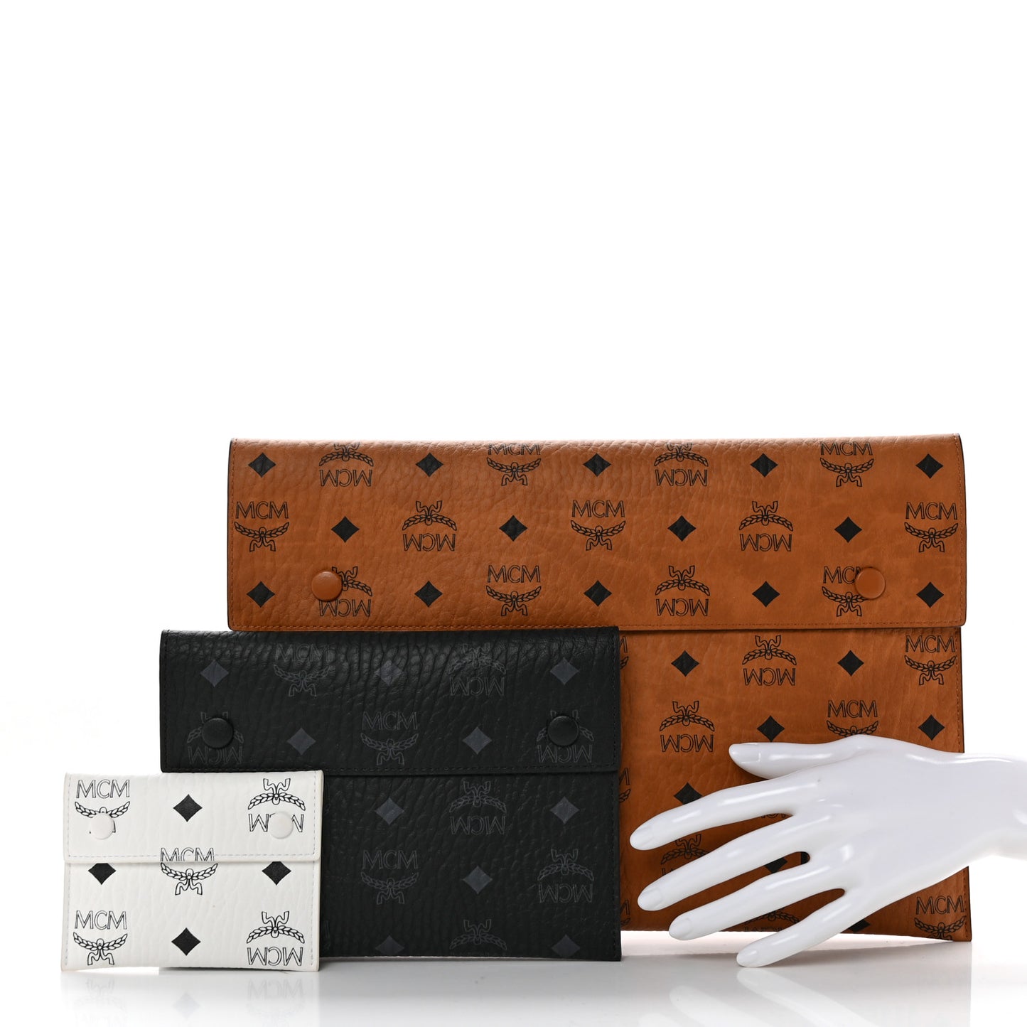 Visetos Tri Pouch Set Cognac