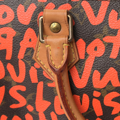 Louis Vuitton Monogram Graffiti Speedy 30 Orange 13 of 21