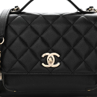 Chanel Caviar Quilted Medium Business Affinity Flap Black 7 of 10