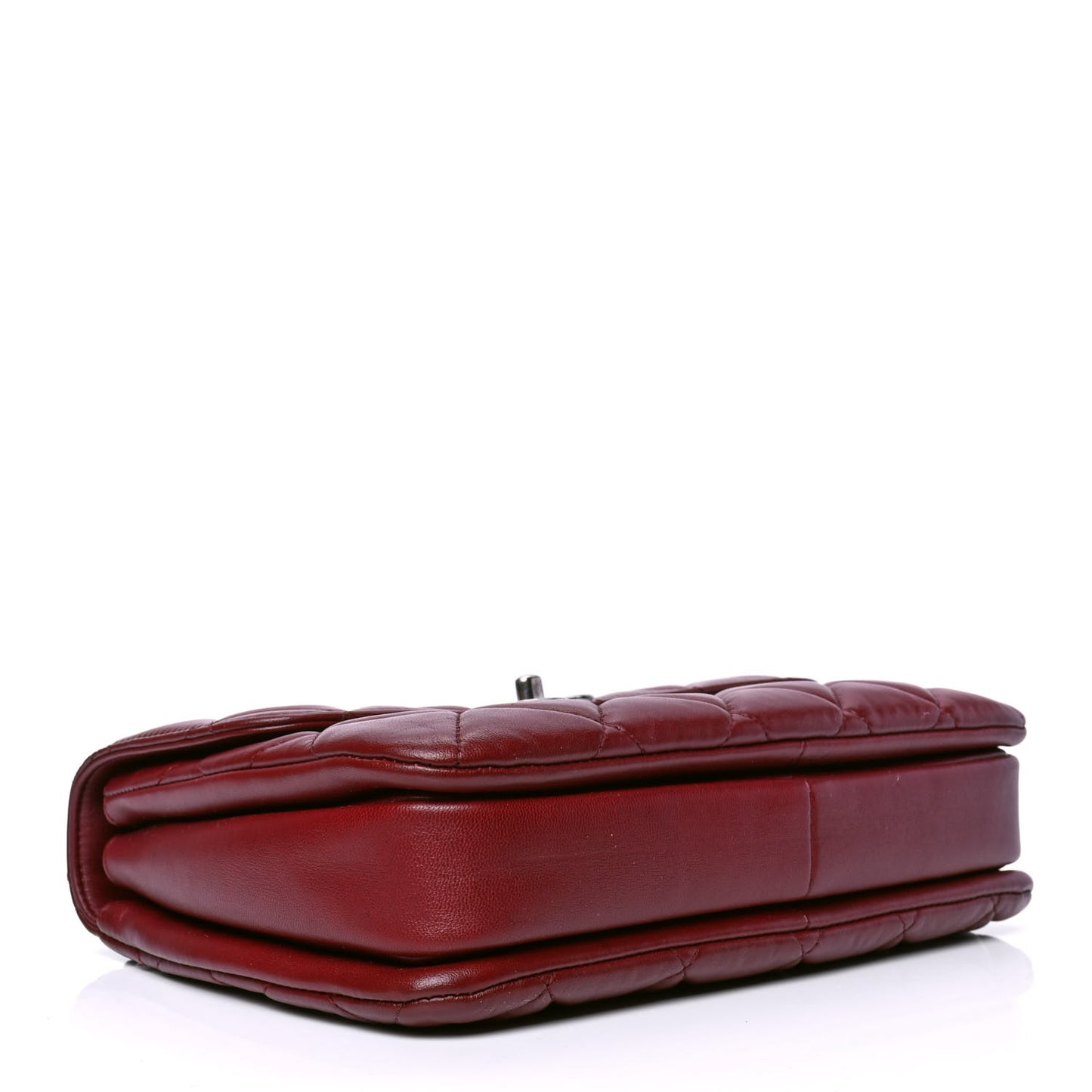 Lambskin Quilted Small Trendy CC Flap Dual Handle Bag Red