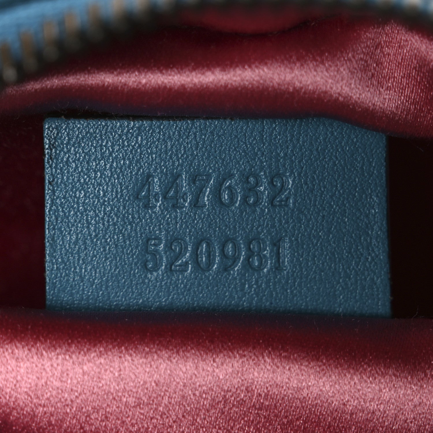 Gucci Velvet Matelasse Small GG Marmont Chain Shoulder Bag Pavone Cyan 7 of 10