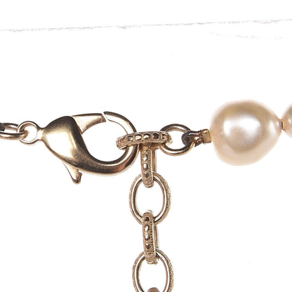 Chanel Baroque Pearl Short Necklace Gold 4 of 6