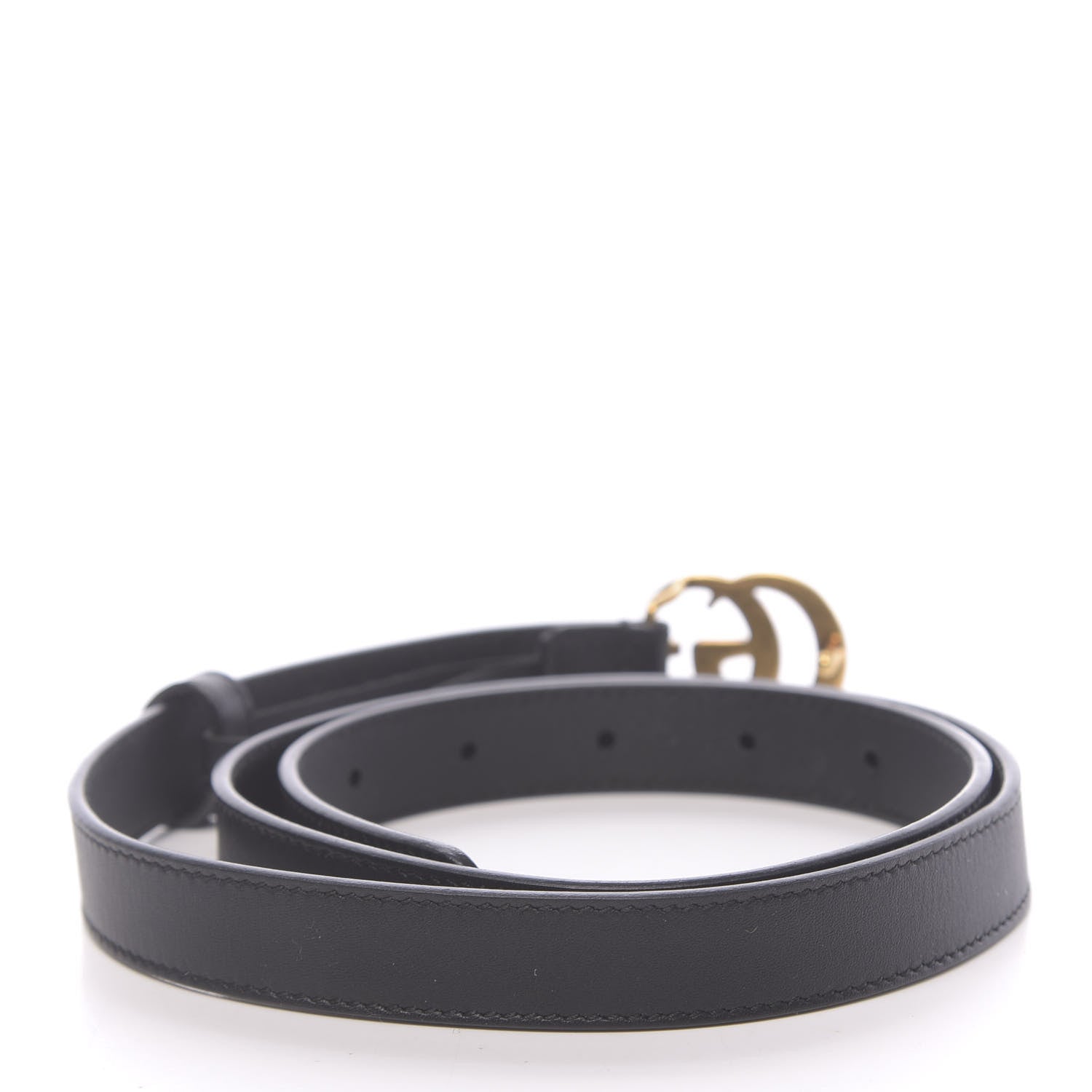 Gucci Calfskin Double G 20mm Belt 85 34 Black 2 of 7