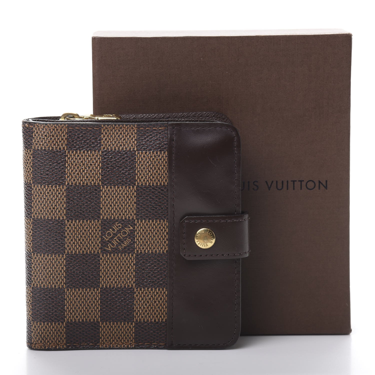 Louis Vuitton Damier Ebene Zippe Zipped Compact Wallet 14 of 14