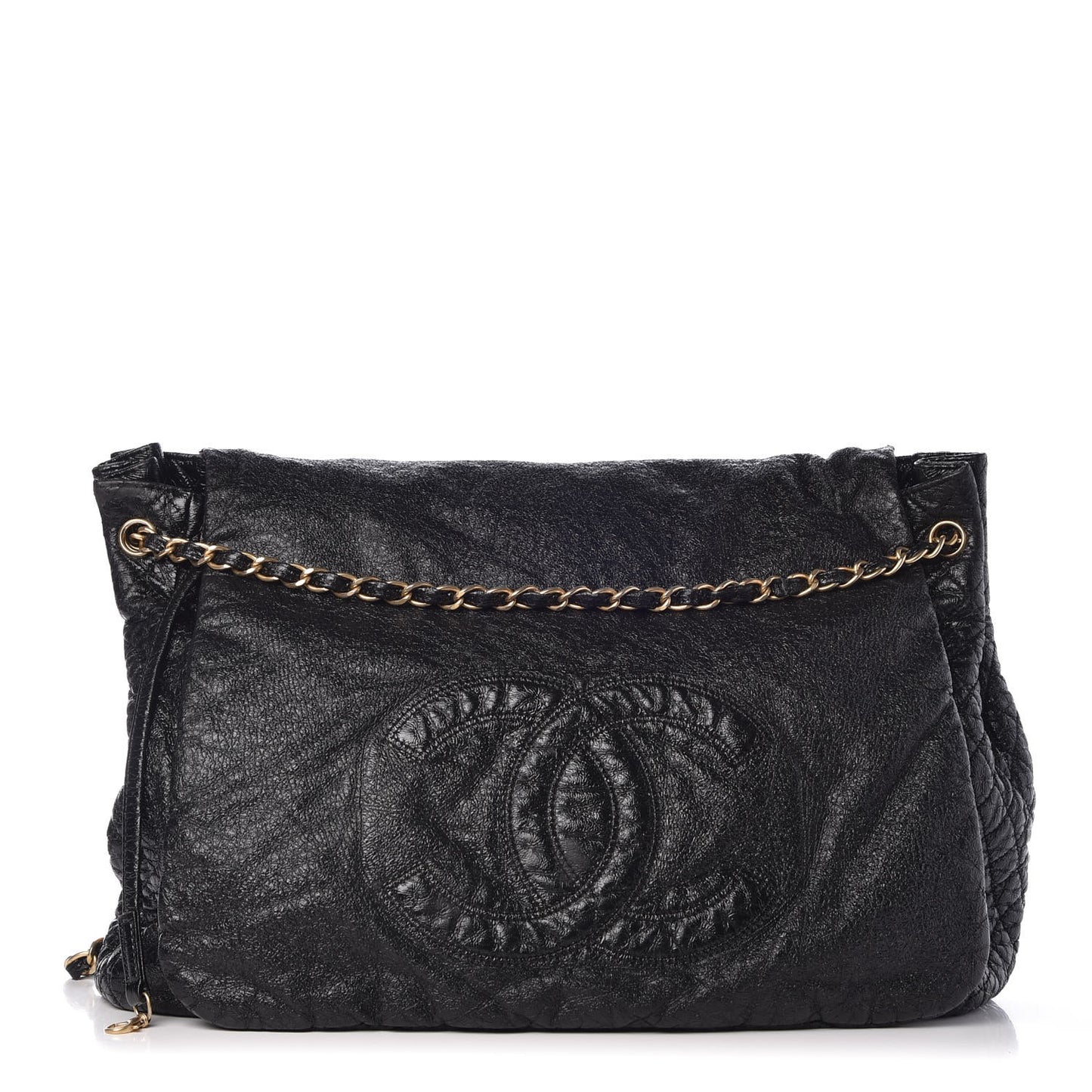 Vinyl XL Rock and Chain Flap Black