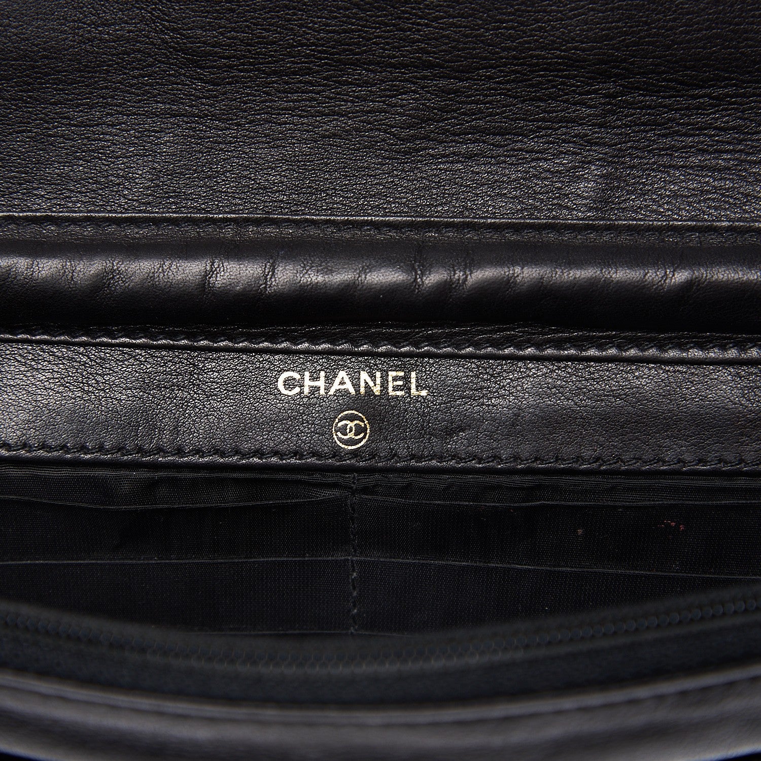 Chanel Caviar Timeless CC Wallet On Chain WOC Black 6 of 10
