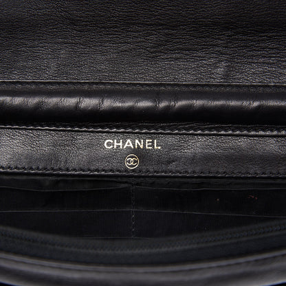 Chanel Caviar Timeless CC Wallet On Chain WOC Black 6 of 10