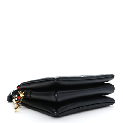 Louis Vuitton Lambskin Embossed Monogram Coussin BB Black 4 of 9