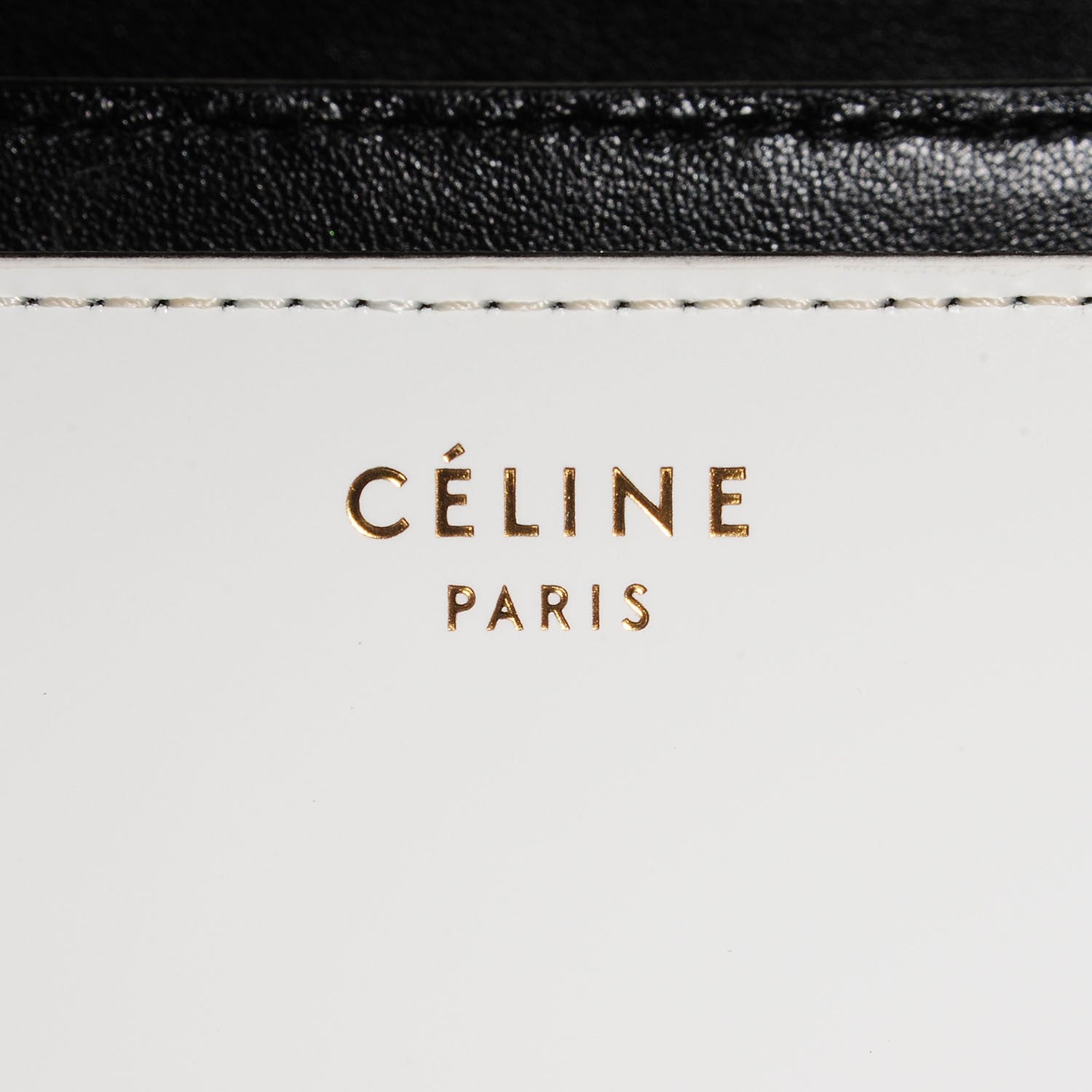 Celine Spazzolato Calfskin Medium Classic Box Flap Bag White 5 of 8