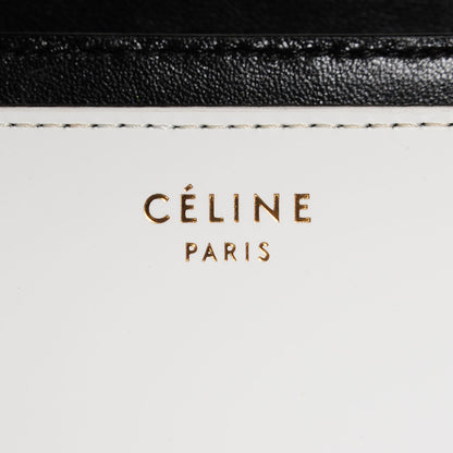 Celine Spazzolato Calfskin Medium Classic Box Flap Bag White 5 of 8