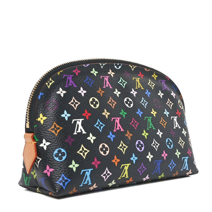 Louis Vuitton Monogram Multicolor Cosmetic Pouch Black Grenade 3 of 9