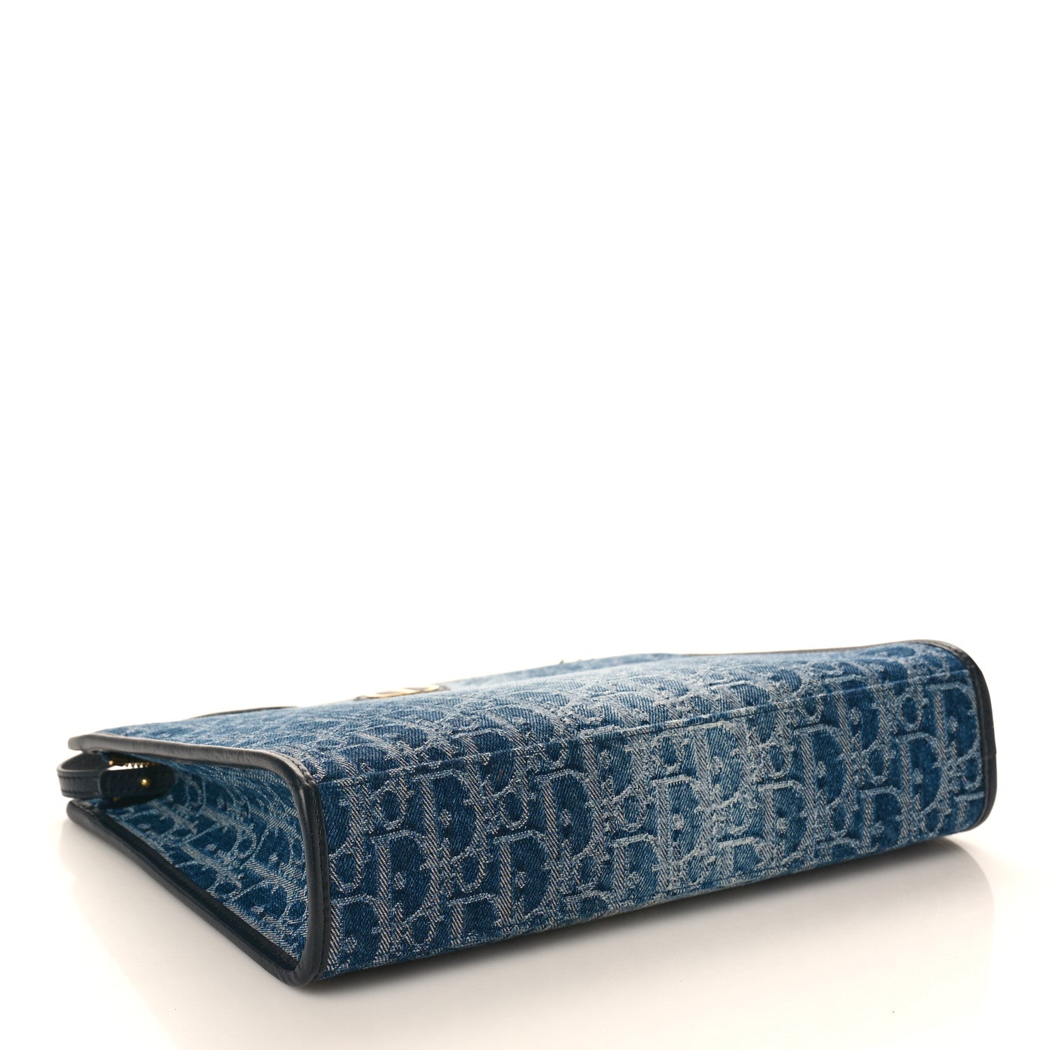 Christian Dior Denim Oblique 30 Montaigne Dea Pouch Blue 4 of 9