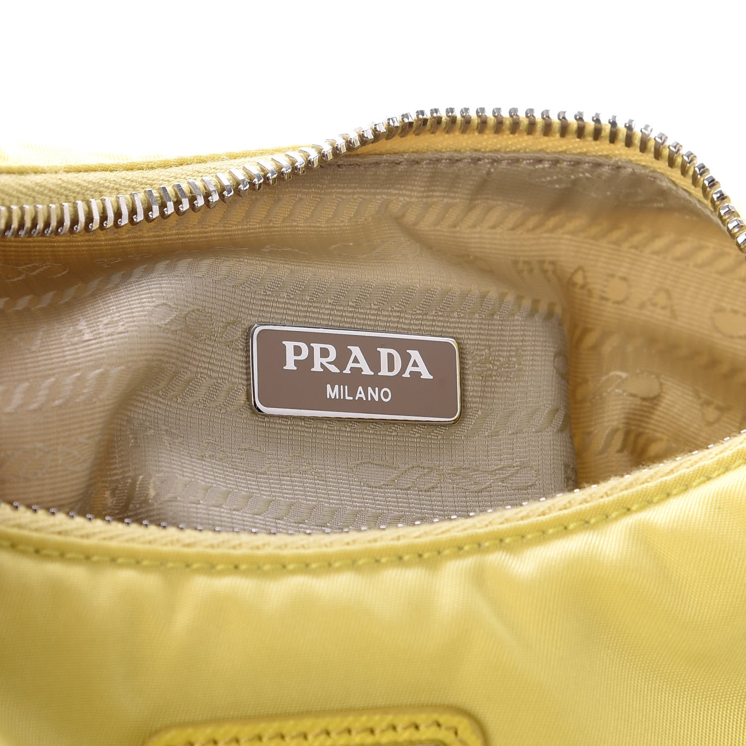 Prada Nylon Saffiano Re-Edition 2005 Shoulder Bag Ananas 6 of 8