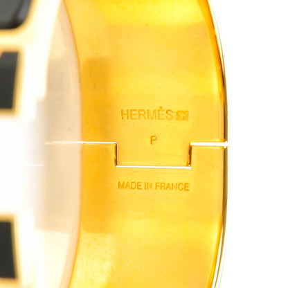 Hermes Enamel Wide Clic Clac H Bracelet PM Black 5 of 6