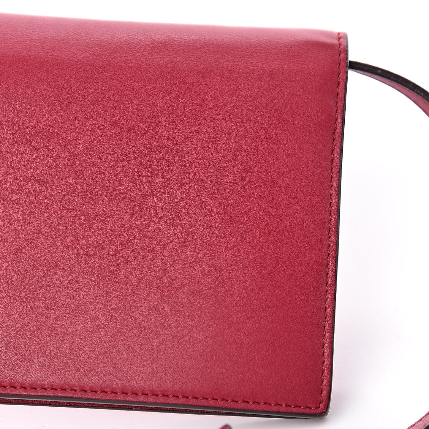 Calfskin Icon Wallet Red