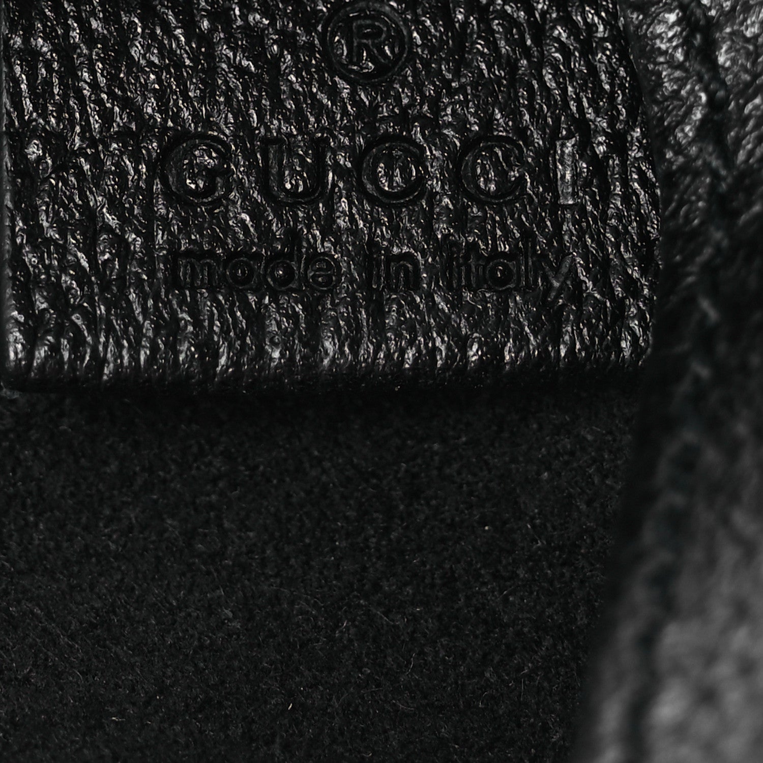 Gucci Grained Calfskin Bee Star Portfolio Black 6 of 7
