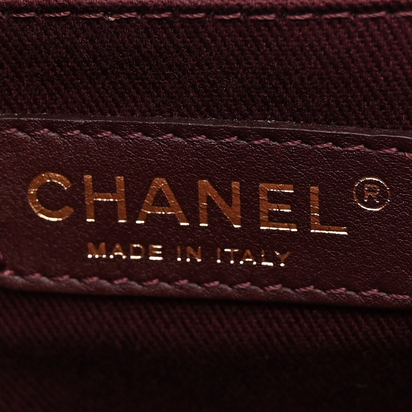 Iridescent Calfskin Surpique Chevron Flap Burgundy