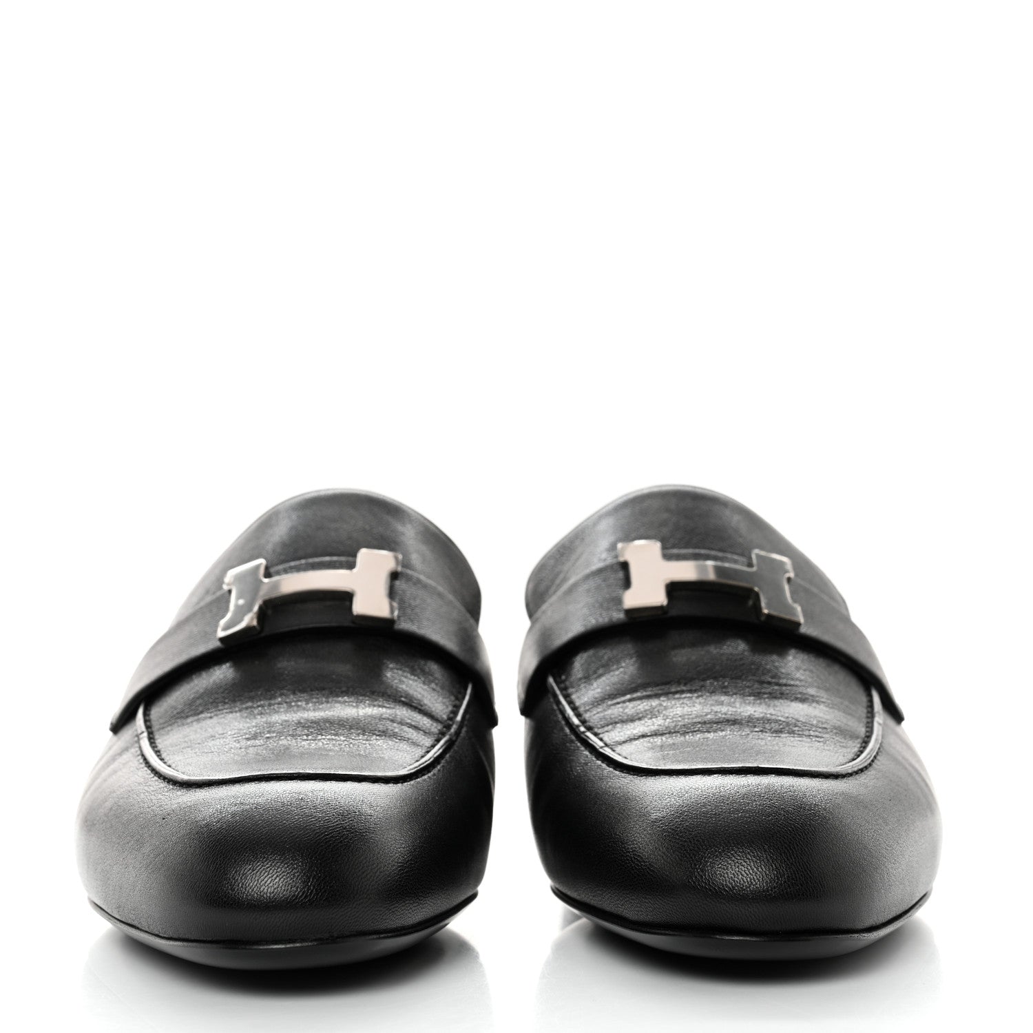 Hermes Goatskin Trocadero Mule 39 Black 2 of 9