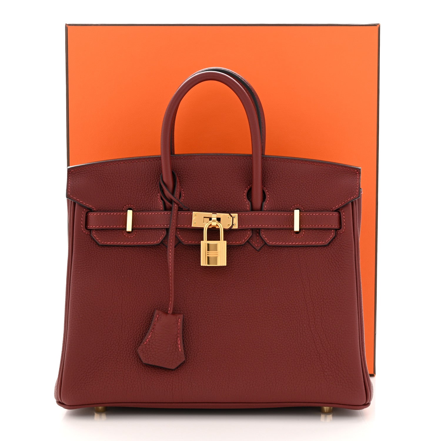 Hermes Togo Birkin 25 Rouge H 11 of 11