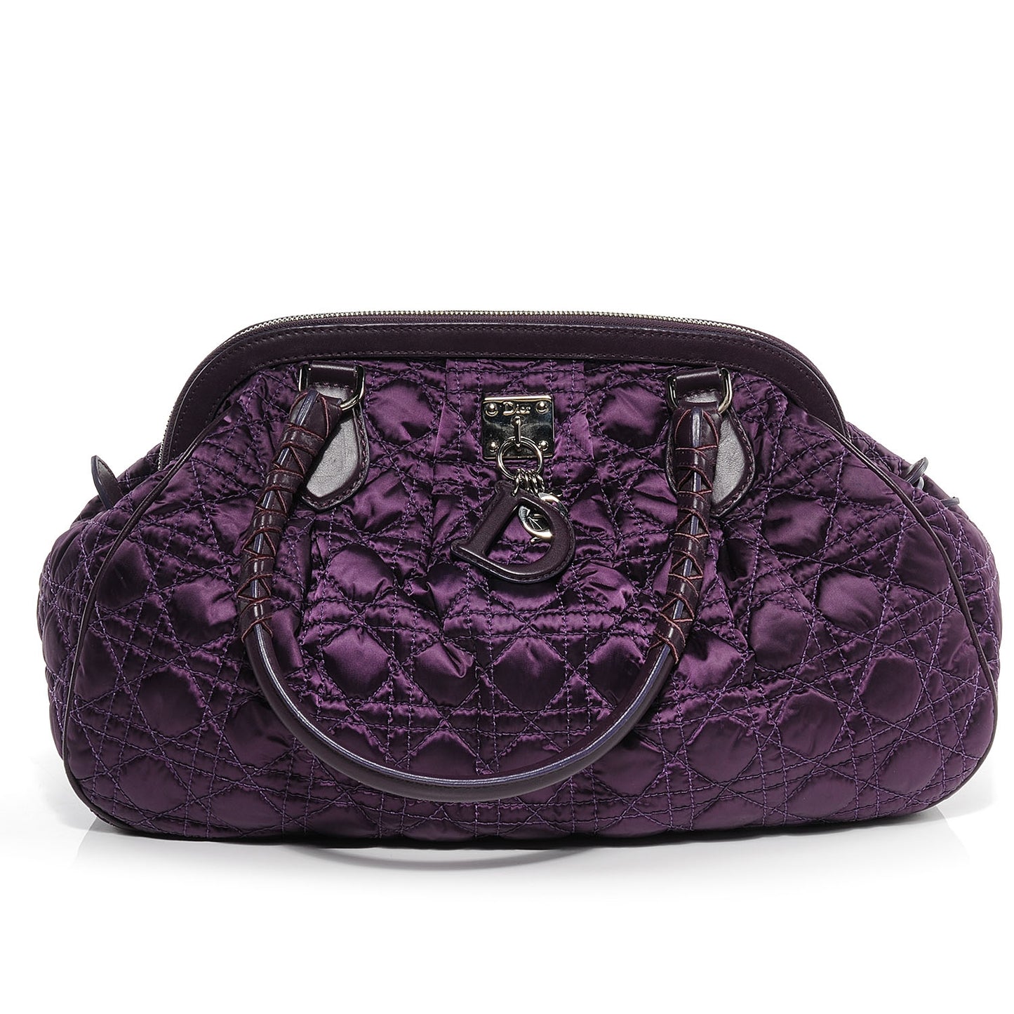 Satin Cannage Charming Doctors Tote Purple