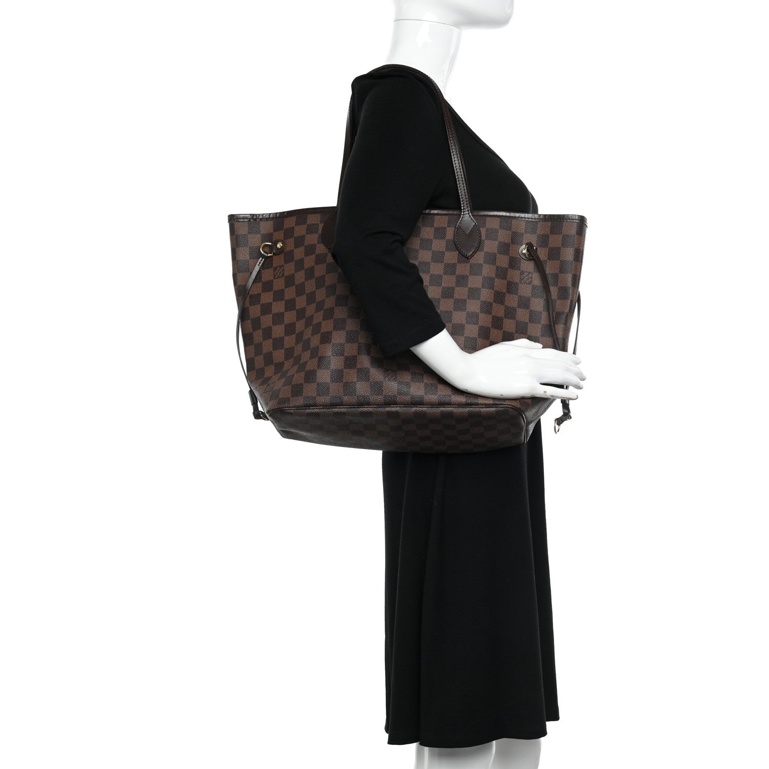 Louis Vuitton Damier Ebene Neverfull MM 2 of 10