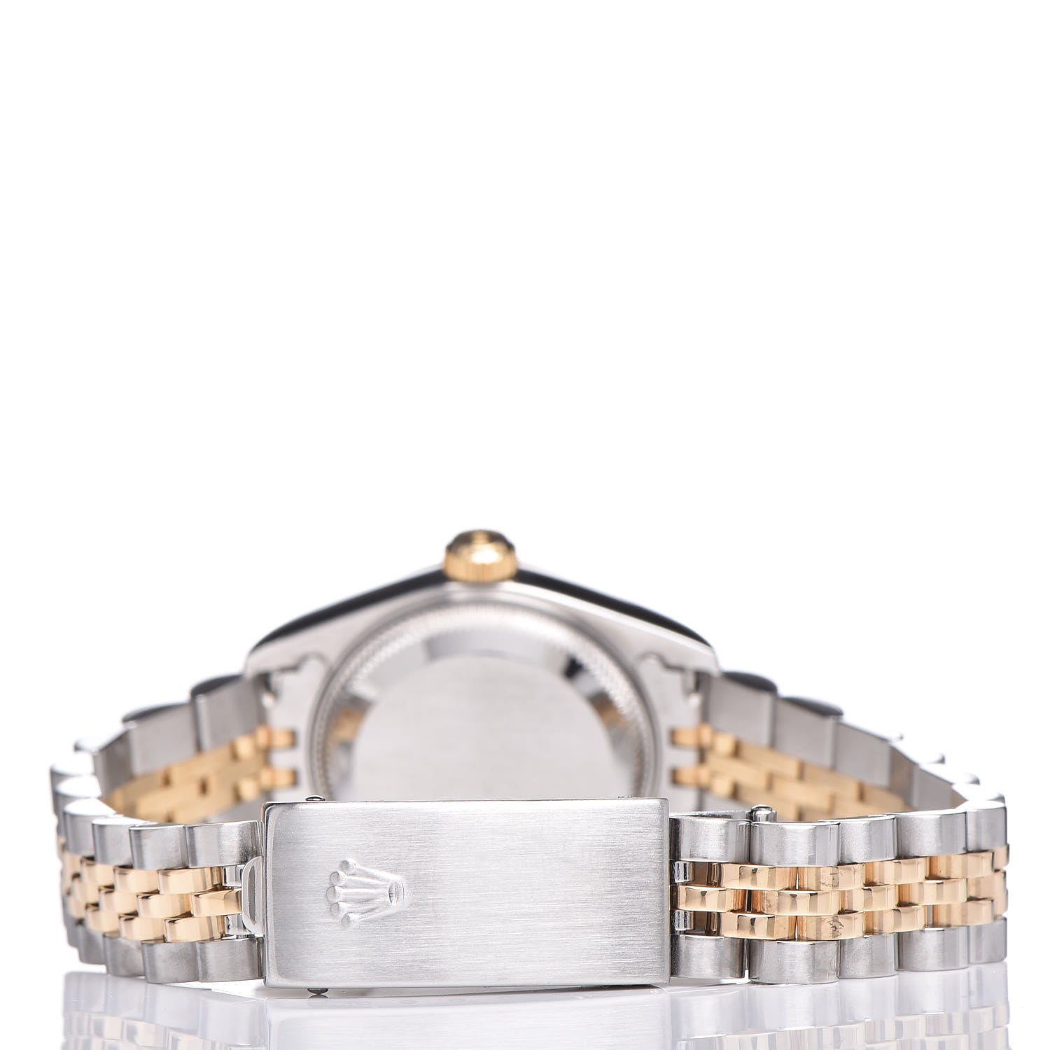 Rolex Stainless Steel 18K Yellow Gold Diamond 26mm Oyster Perpetual Datejust Watch Champagne 79173 8 of 15