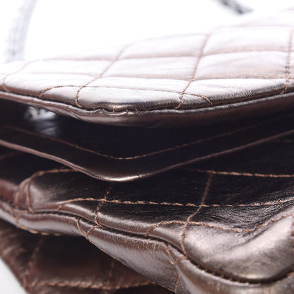 Chanel Metallic Aged Calfskin Quilted 2.55 Reissue 227 Flap Bronze 11 of 23