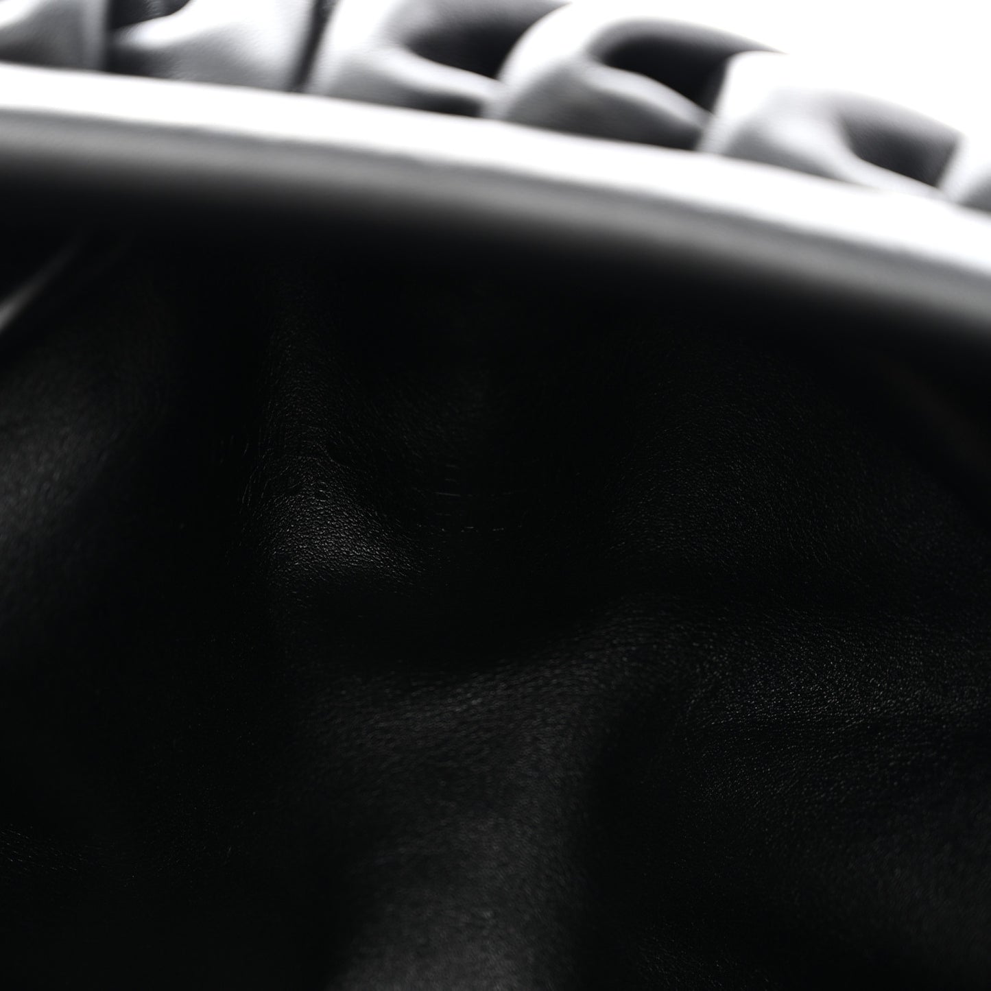 Smooth Butter Calf The Pouch Oversized Clutch Black