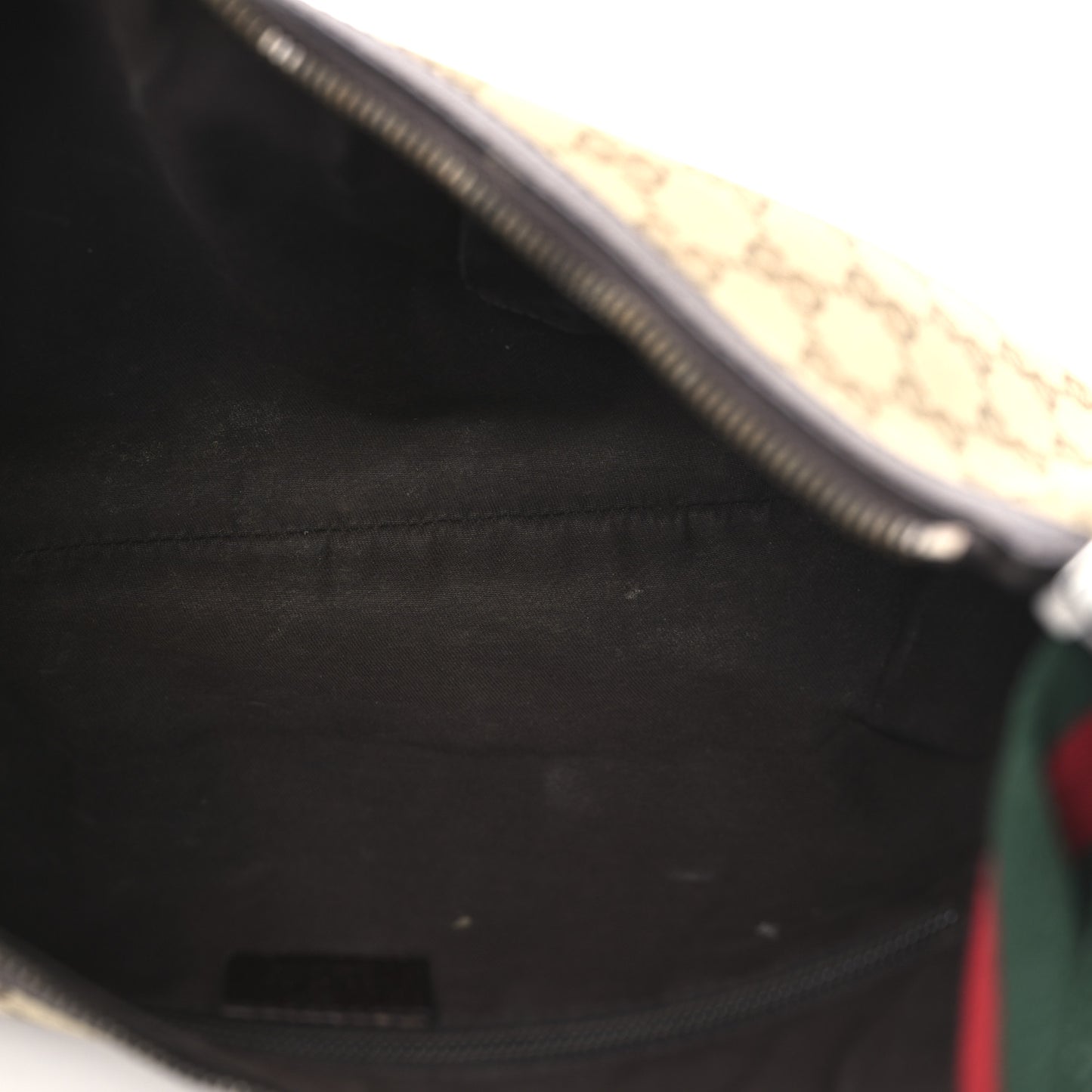 Monogram Web Medium Half Moon Hobo Dark Brown