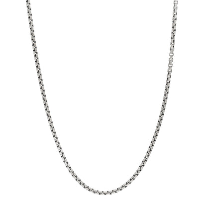 David Yurman Sterling Silver 14K Yellow Gold 2.7mm Small Box Chain Necklace 18" 1 of 4