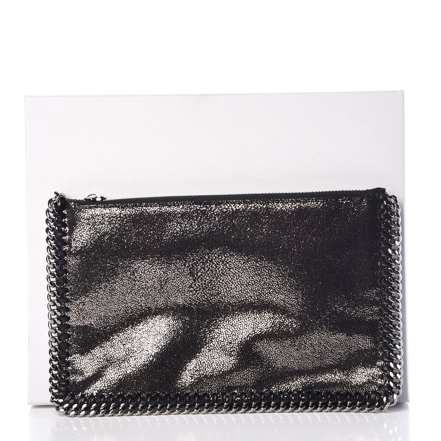 Shaggy Deer Falabella Clutch Ruthenium