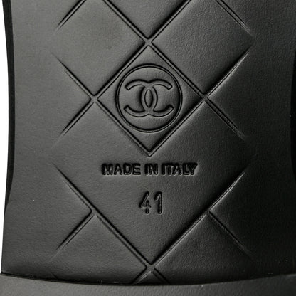 Chanel Lambskin Quilted CC Turnlock Loafers 41 Black 8 of 10