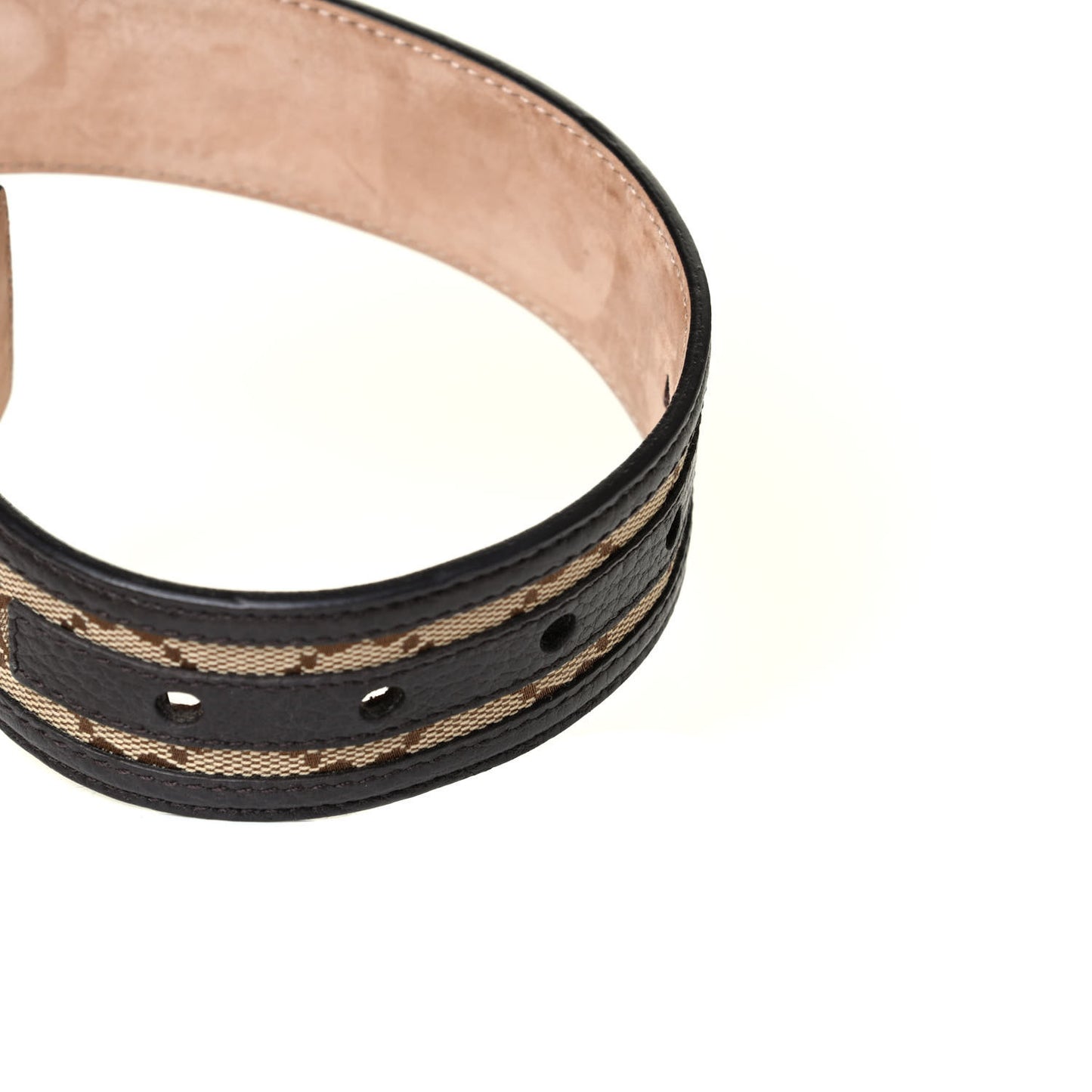 Monogram Dollar Calfskin 40mm Belt 90 36 Beige Ebony Testa di Moro