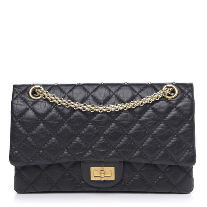 Chanel Aged Calfskin Quilted 2.55 Reissue 225 Flap Black 1 of 12