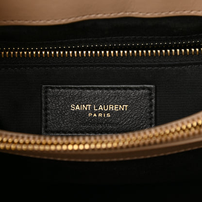 Saint Laurent Calfskin Y Quilted Monogram Medium Loulou Chain Satchel Light Natural 7 of 11