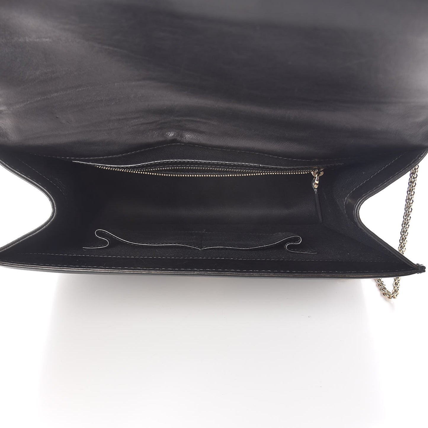 Vitello Extra Large Glam Lock Rockstud Flap Black