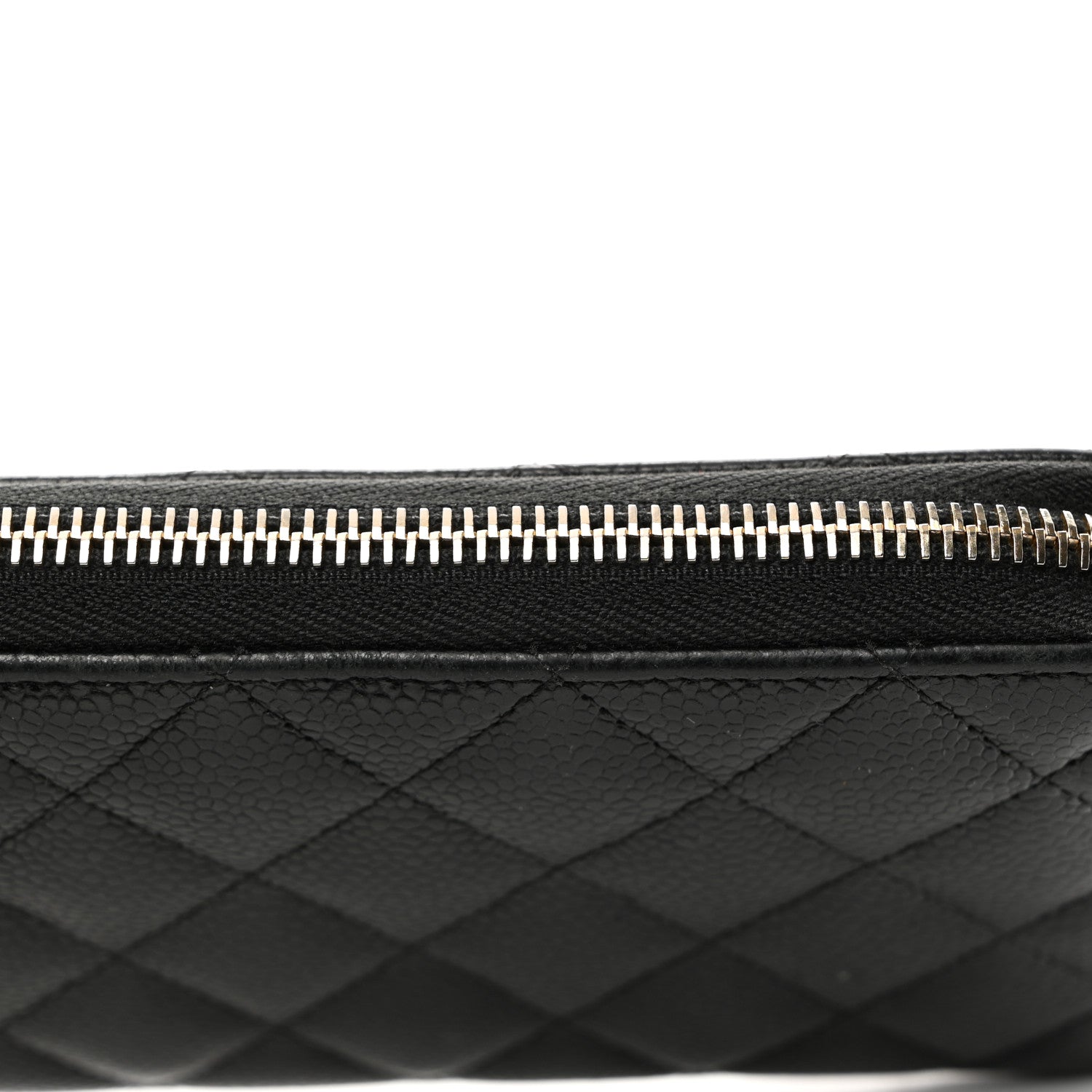 Chanel Caviar Quilted Large Gusset Zip Around Wallet Black 11 of 13