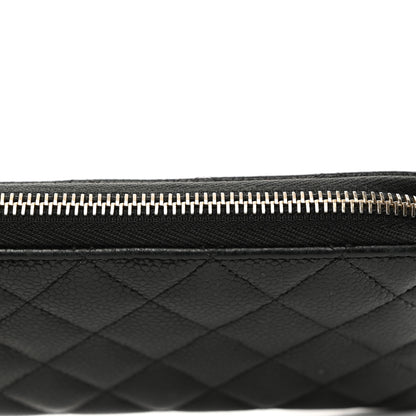 Chanel Caviar Quilted Large Gusset Zip Around Wallet Black 11 of 13