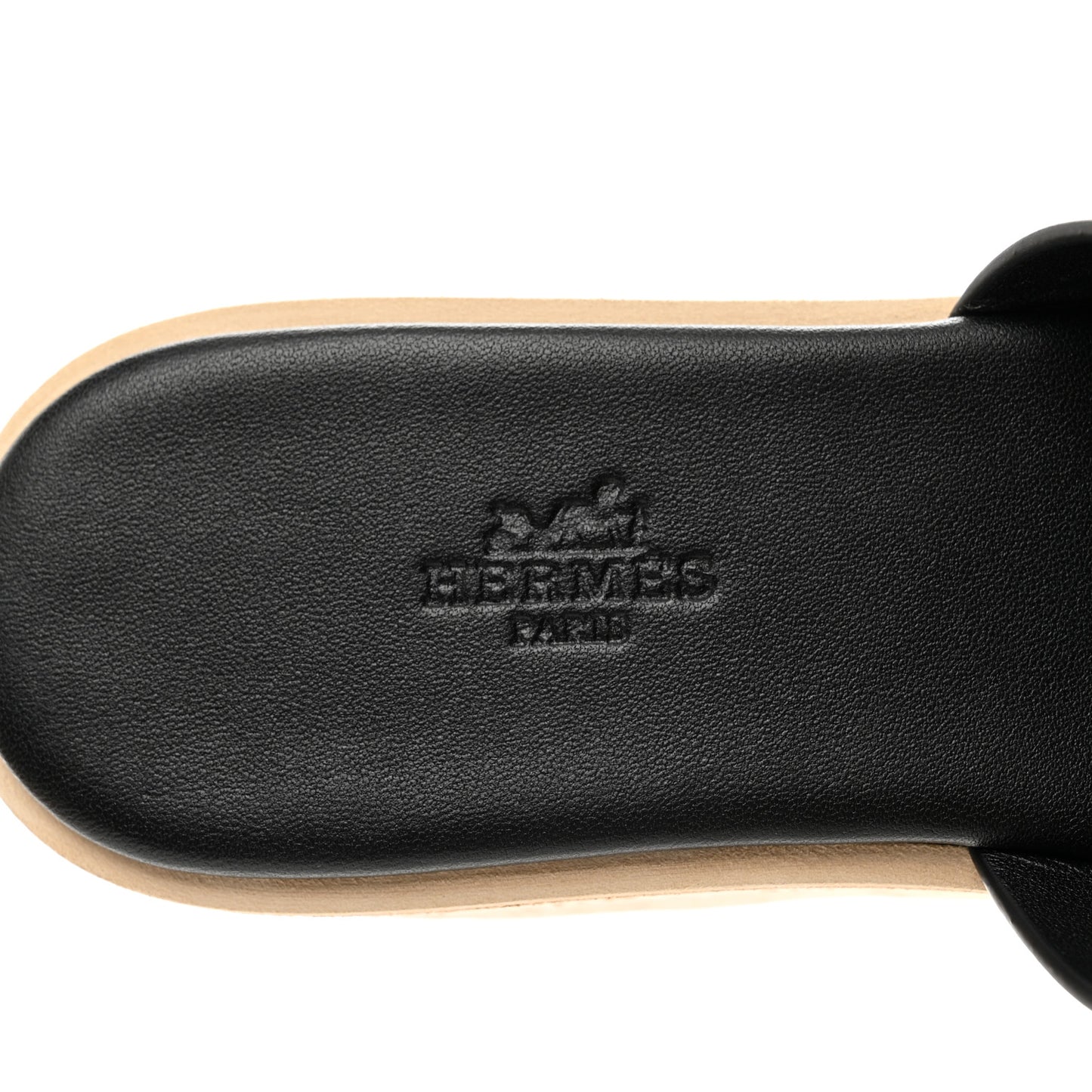 Calfskin Cork Eze 30 Sandals 38 Black